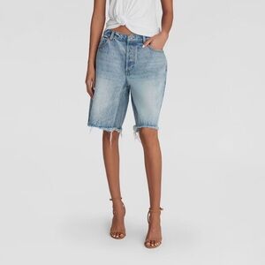 KBB by KAHLANA Women's 'The Denim Bermuda Shorts' - Light Wash 12